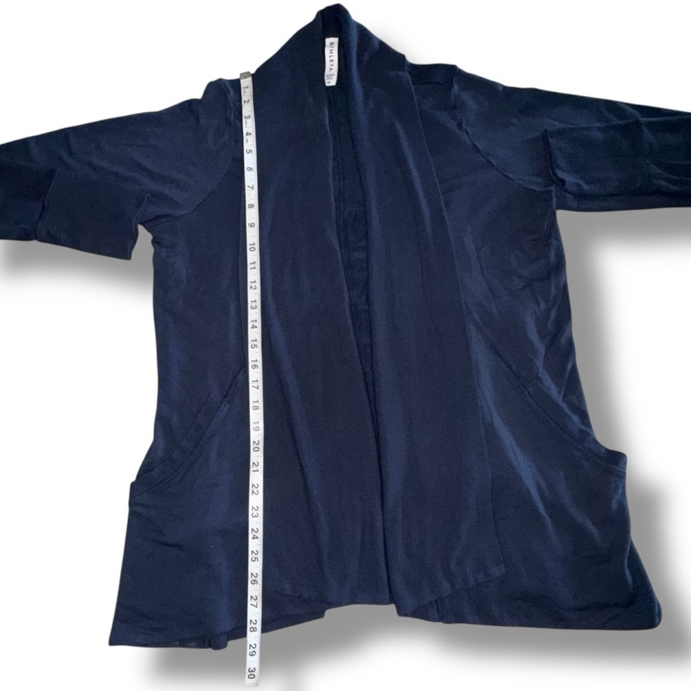 ATHLETA Pranayama Wrap with Shawl Collar - Navy XL - Picture 11 of 12